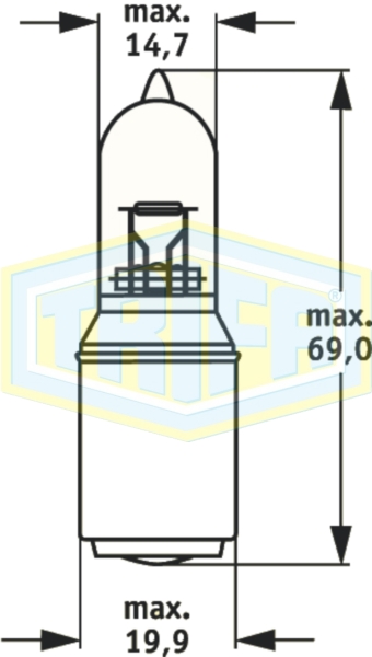 M5 Halogen-motor bike bulbs