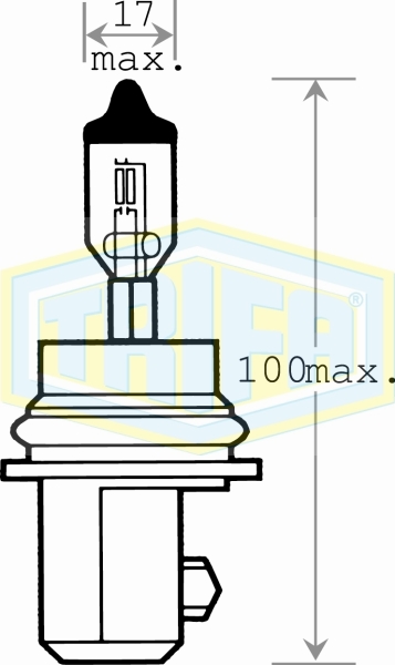 HB5 (9007) Halogen bulbs Blue