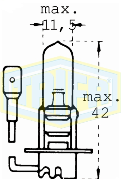 H3 Halogen bulbs Blue