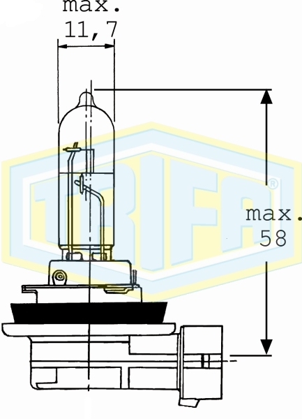 H9 Halogen bulbs Blue