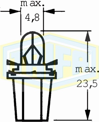 Plastic base lamps lightblue