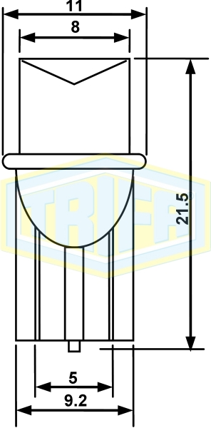 LED Plastic base lamps white