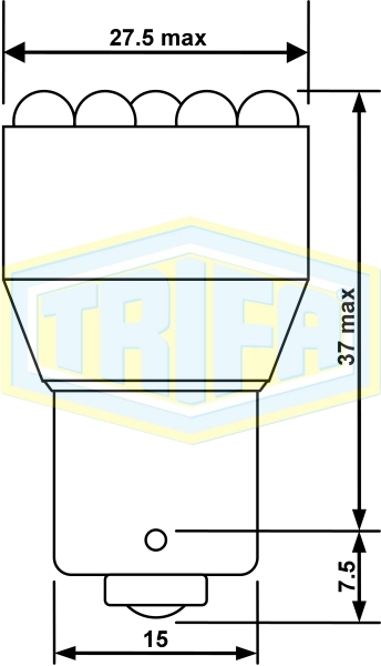 LED Stop and flasher lamps red