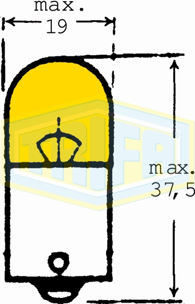 Spherical and tube bulbs yellow